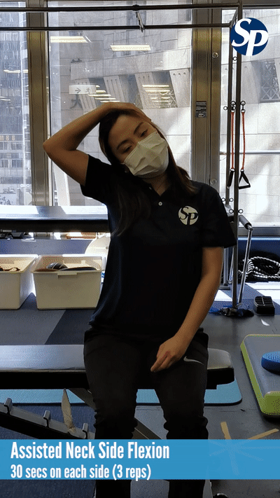 Shoulder stretch-Assisted Neck Side Flexion